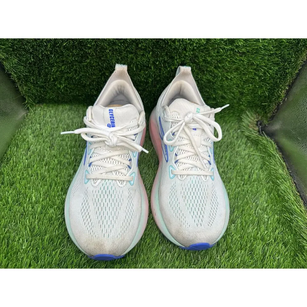 Brooks Glycerin 22 1204341B110 Athletic Sneaker Women's 9.5B White Jacquard Gym